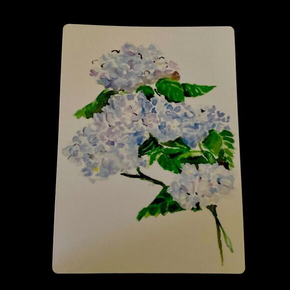 Watercolor Hydrangeas Magnet - Picture 3 of 3